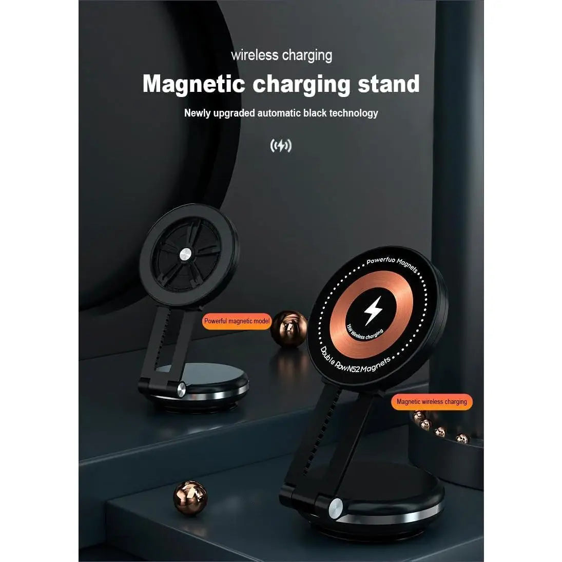 15W Wireless Car Charger Mount Adjustable Cradle
