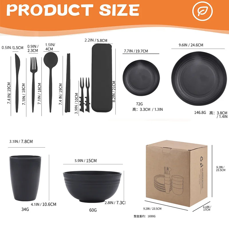 30pc Unbreakable Cutlery Set