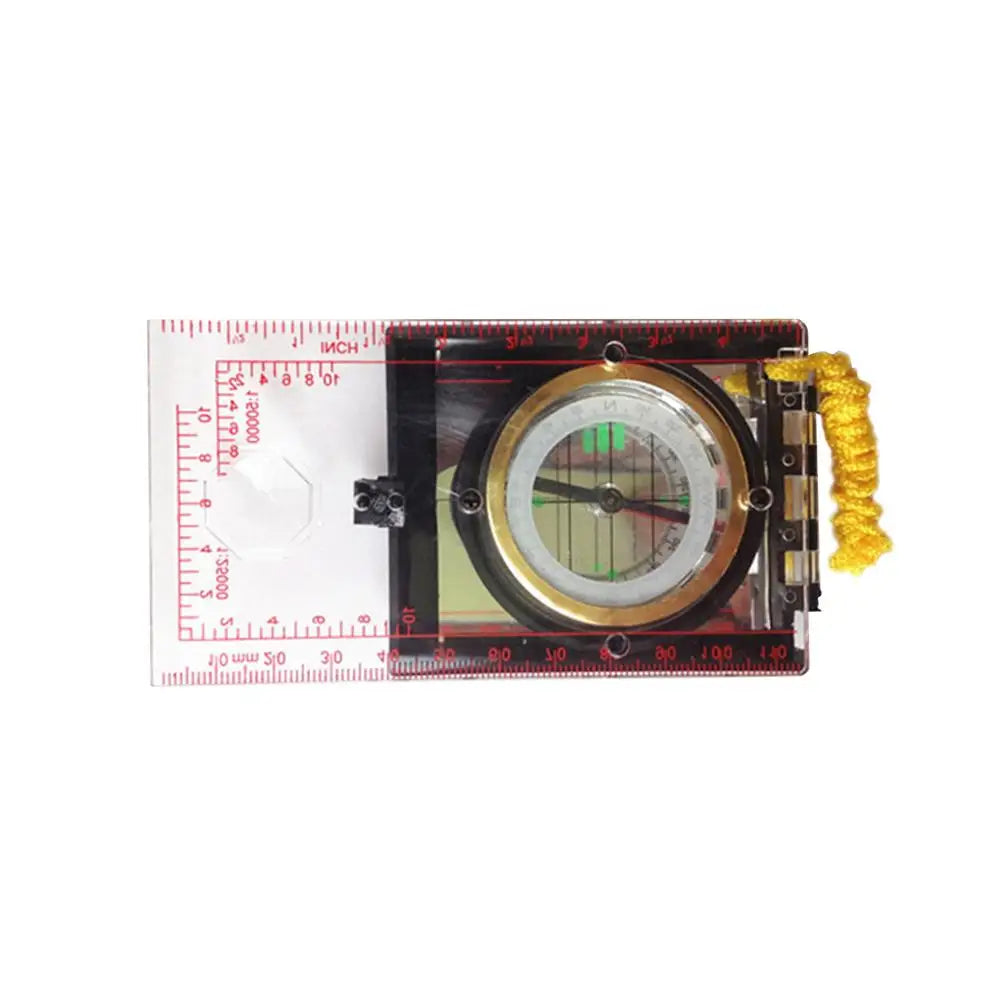 Portable Magnifying Compass with lanyard mirror and ruler