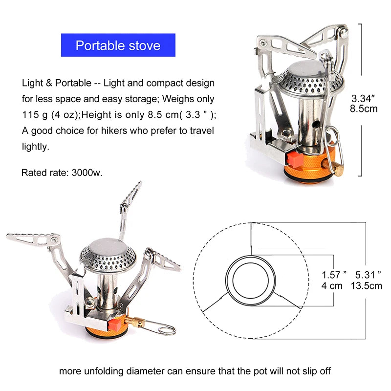8 piece Camping Cookware Set for camping, backpacking, and hiking