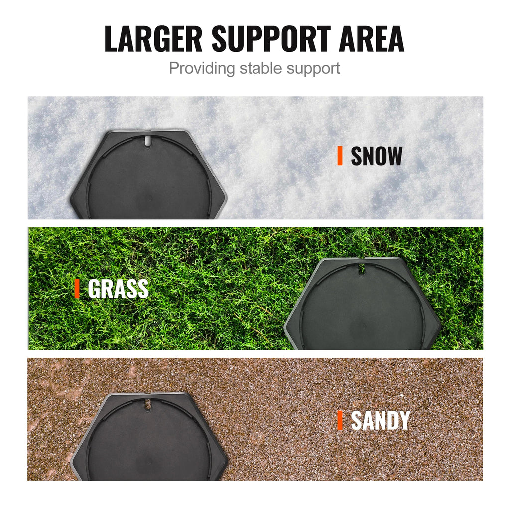 RV Leveling Pads Round Feet