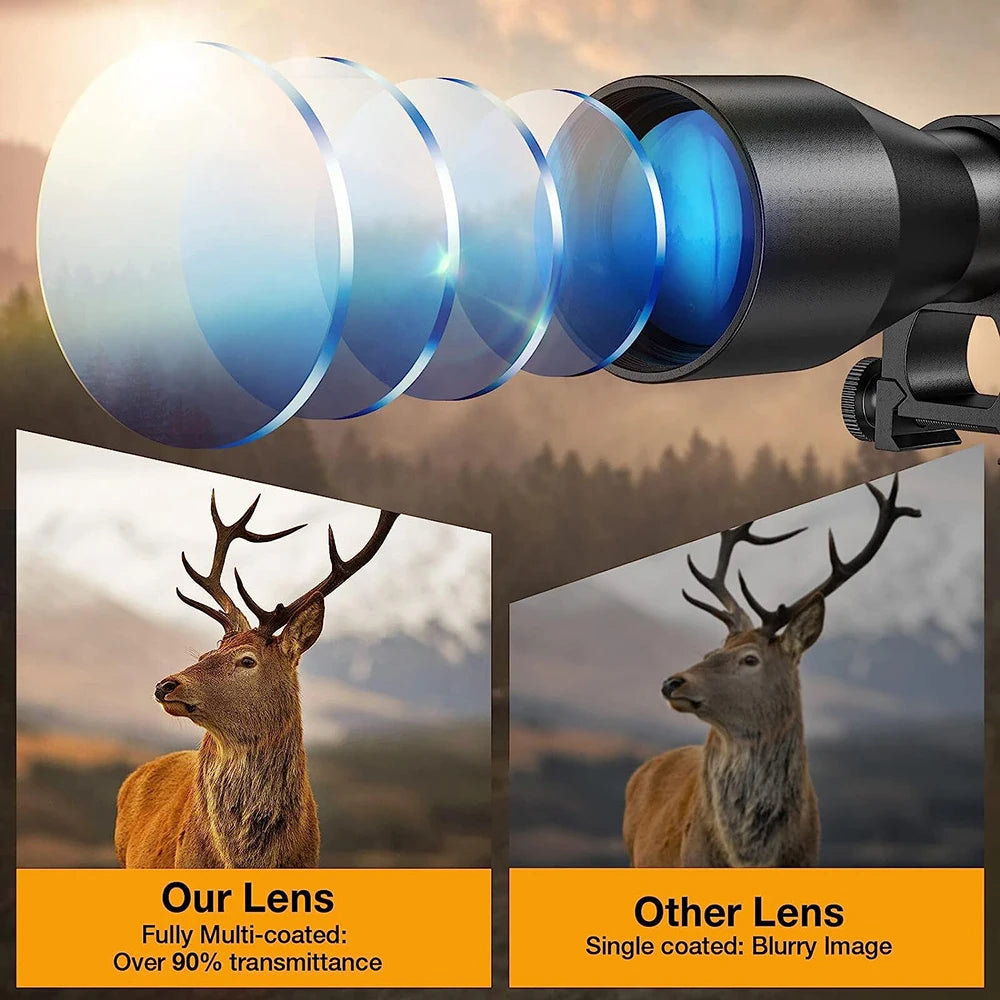 3-9x40 rifle Scope with Red and Green Hunting Sights
