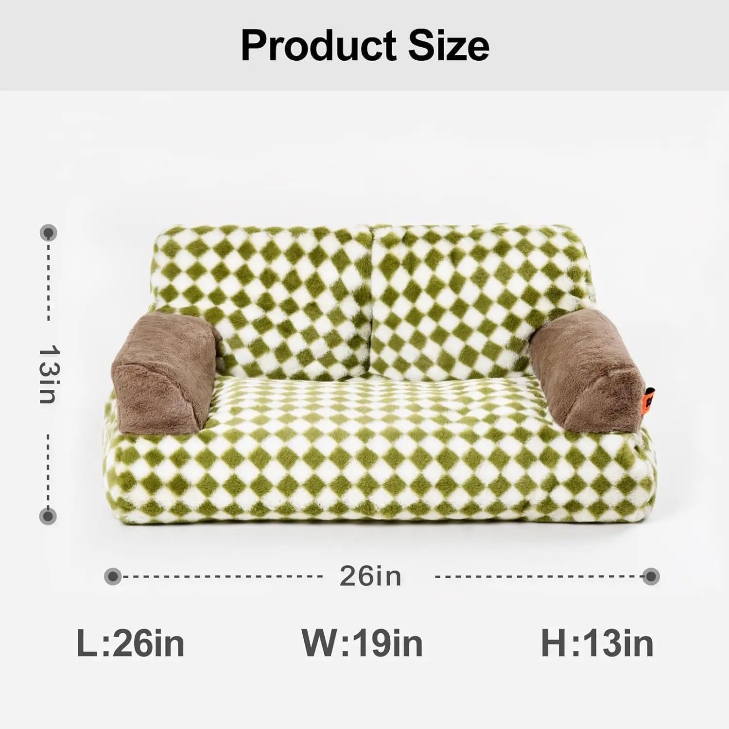 Pet Couch Bed 26×19×13 Inch Washable