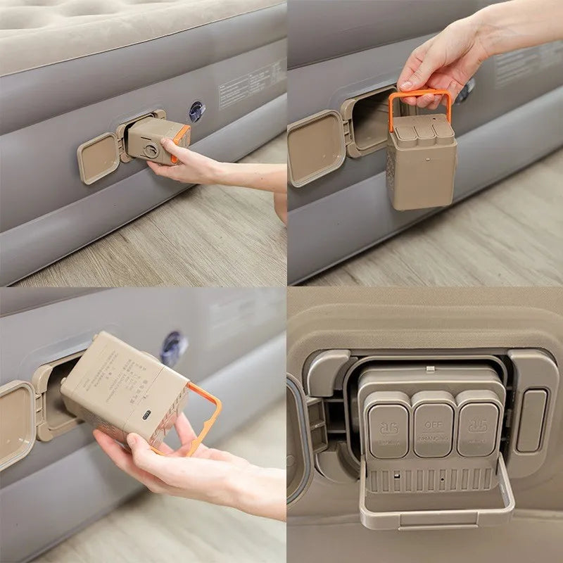 Automatic Inflatable Mattress made of PVC with Built-In Pump
