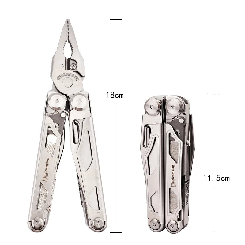 Multi tool with case and replaceable parts