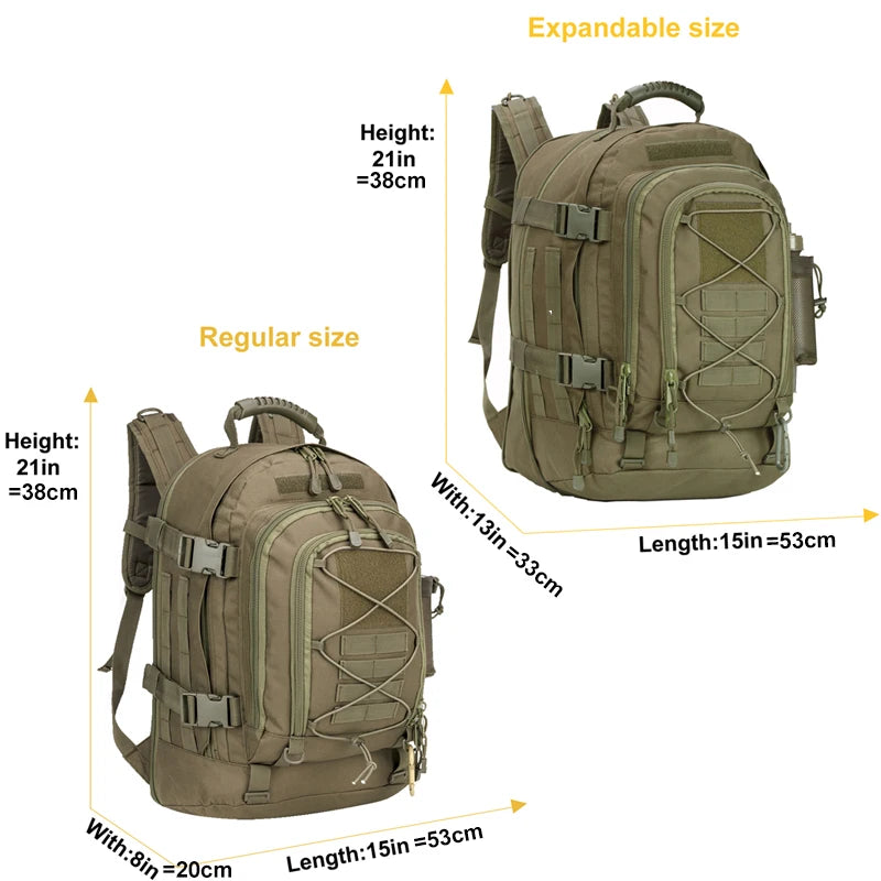 65L Backpack Men's Outdoor Hiking