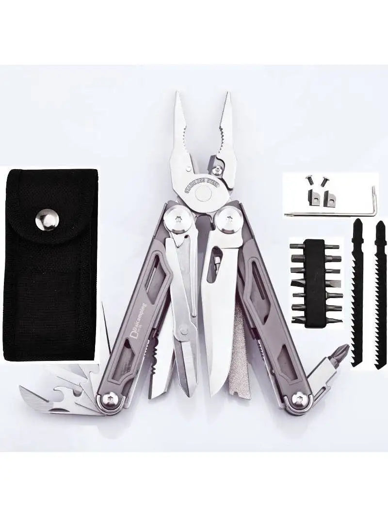 Multi tool with case and replaceable parts