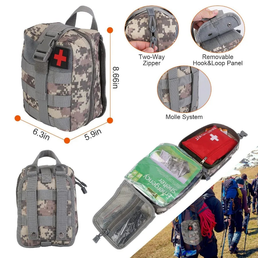 125Pcs Professional Emergency Survival Gear Pack