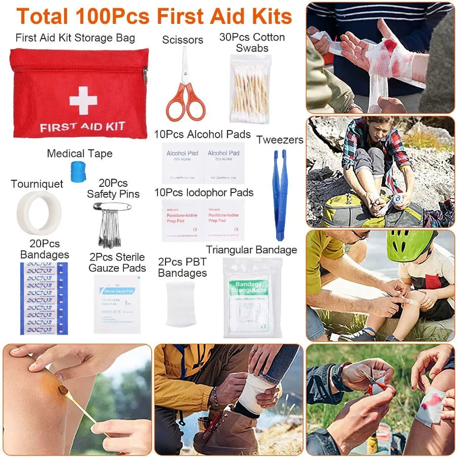 125Pcs Professional Emergency Survival Gear Pack