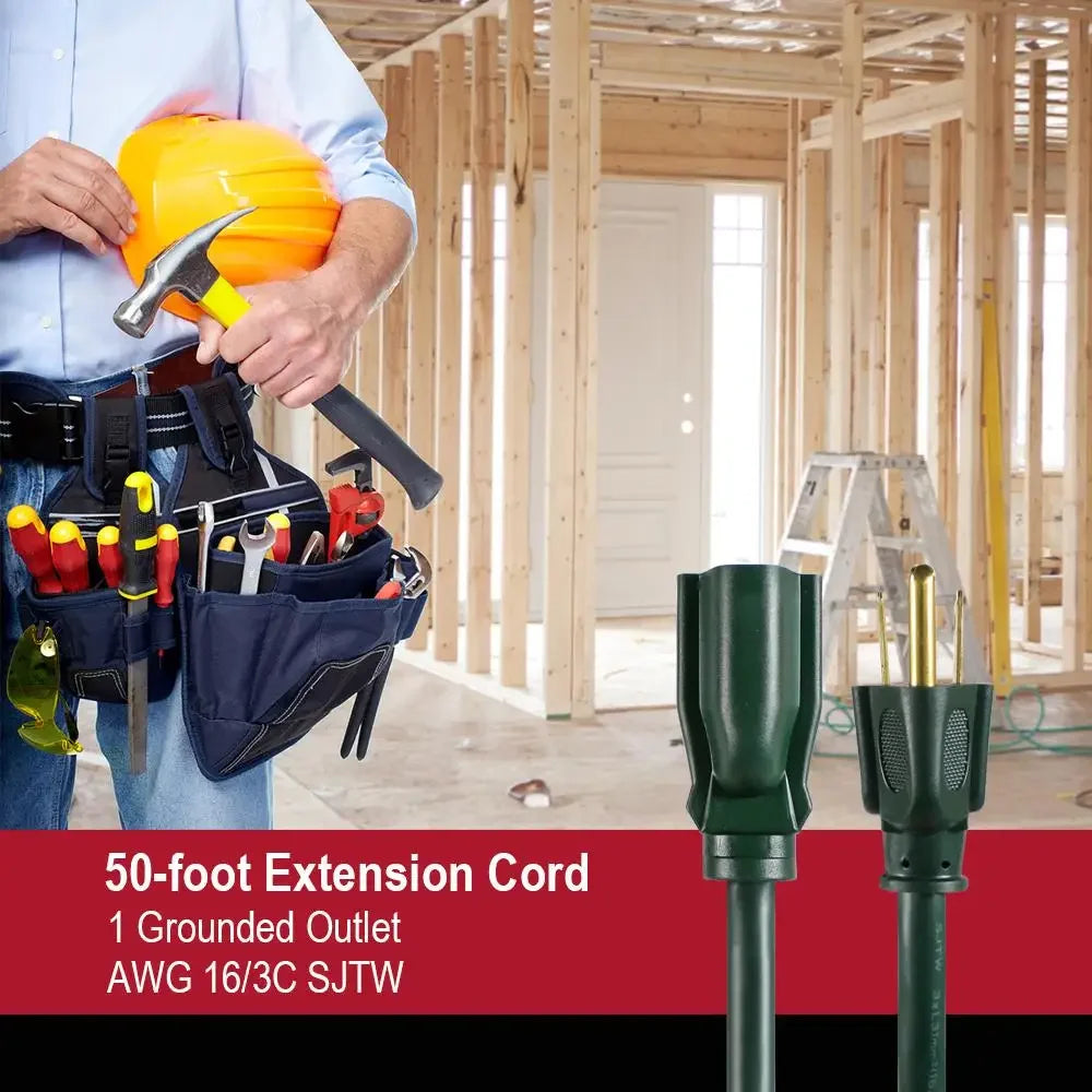 50ft 16AWG Outdoor Extension Cord