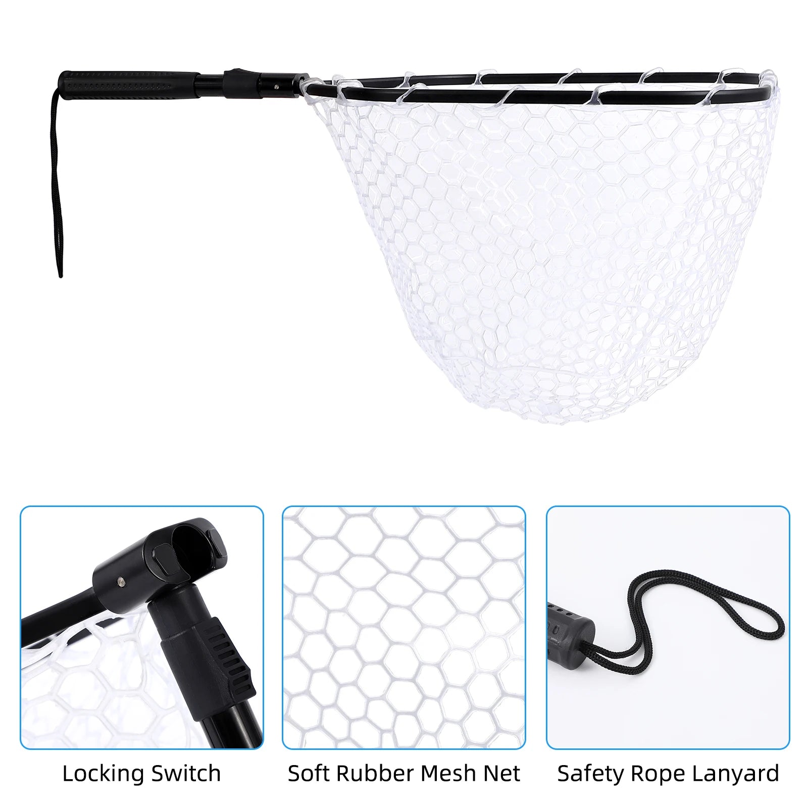 Foldable Fishing Net for Trout and Fly Fishing