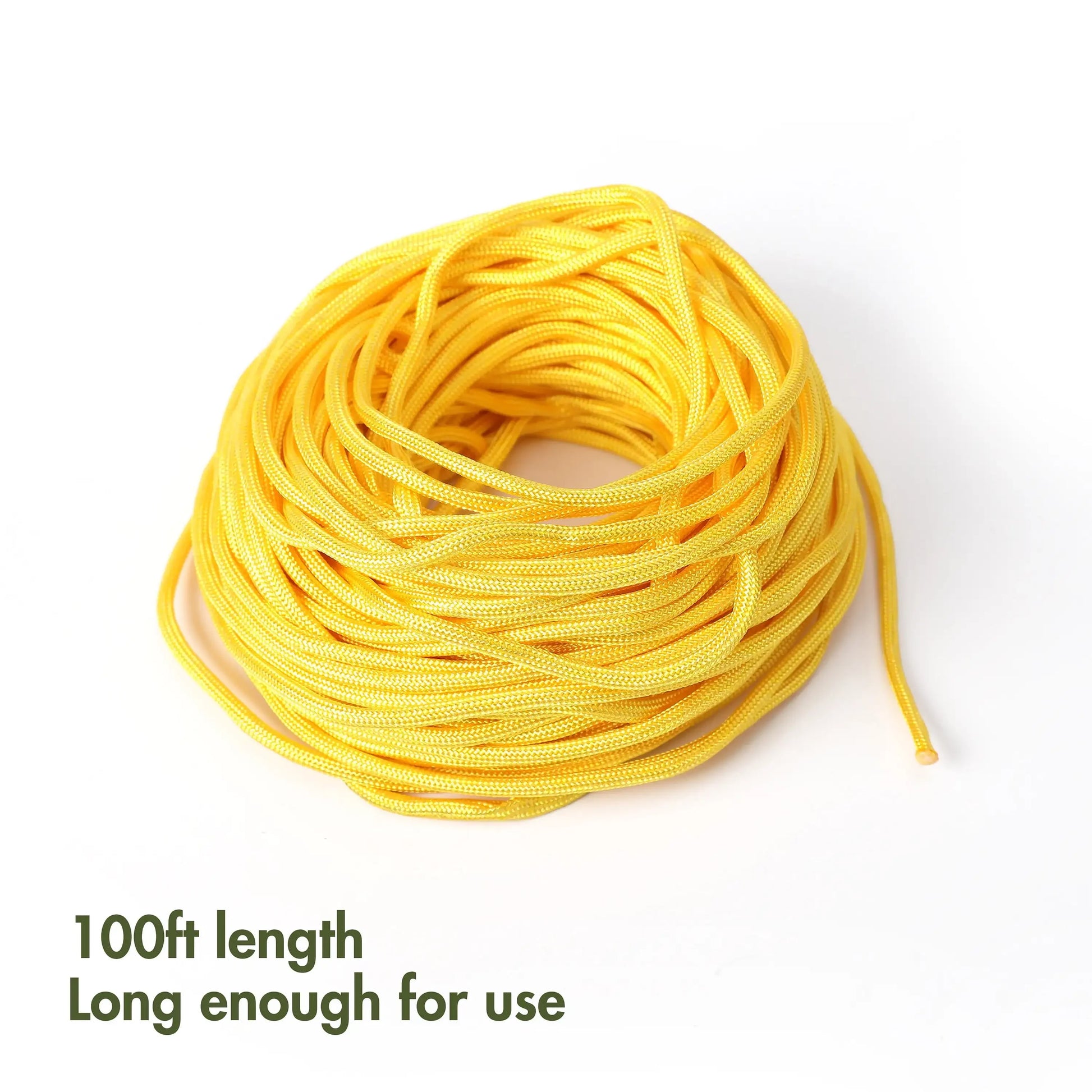 100 Feet 550lbs Paracord, Yellow