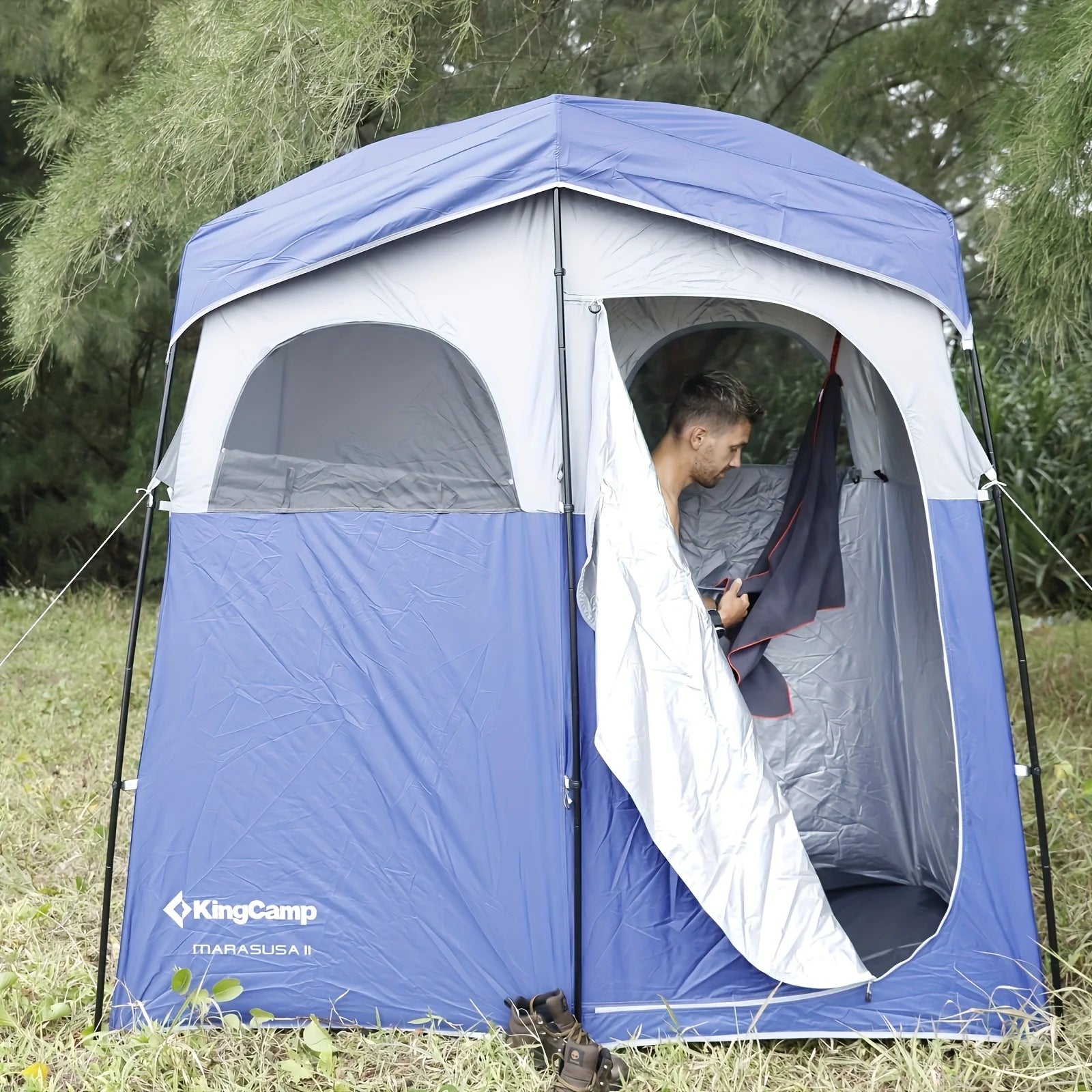 Privacy Shower Tent and Portable Toilet Tent in one With Carry Bag