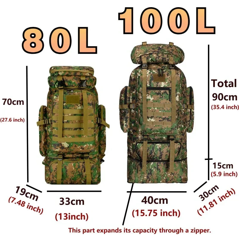80L/100L Mountaineering Bag