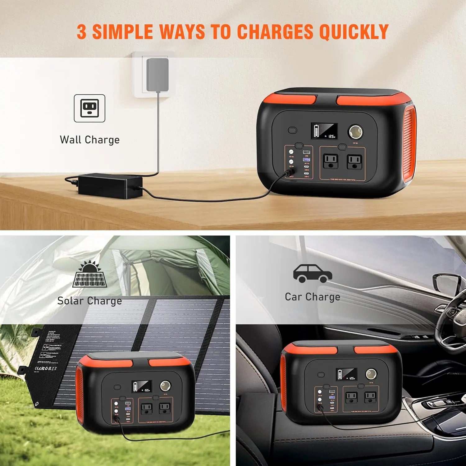 600W/300W/200W/120W Portable Power Station