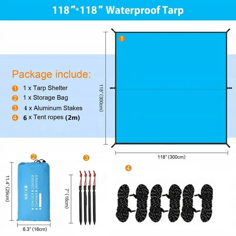 10x10FT Sun Shelter Ultralight Awning