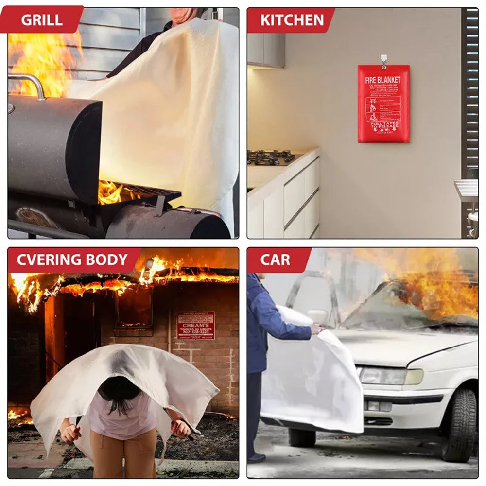 Fiberglass Emergency Fire Blanket