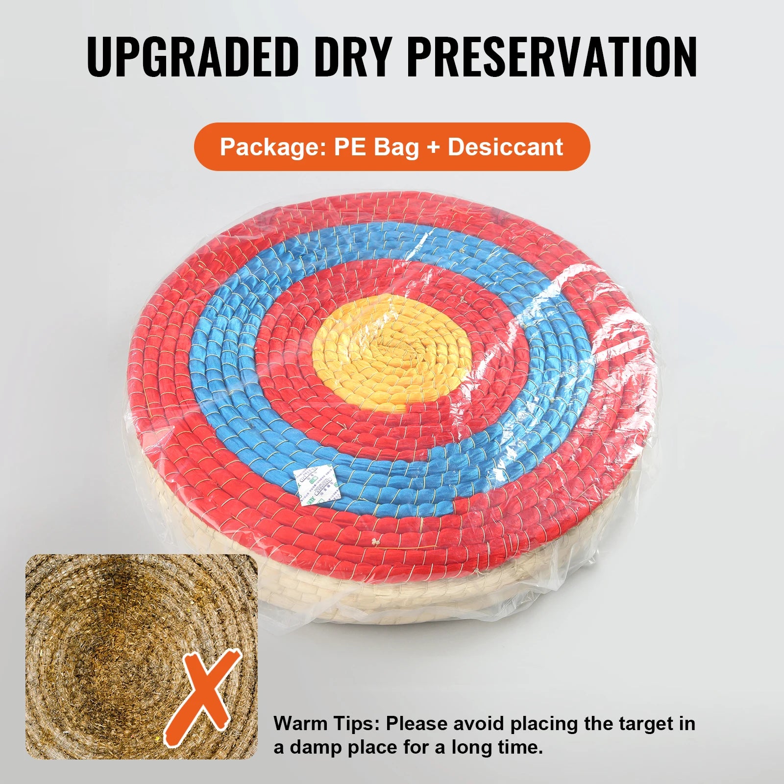 20in Traditional Solid Straw Round Archery Target