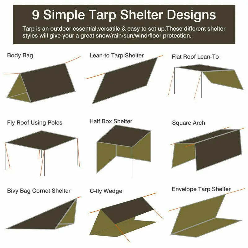 10x10FT Sun Shelter Ultralight Awning