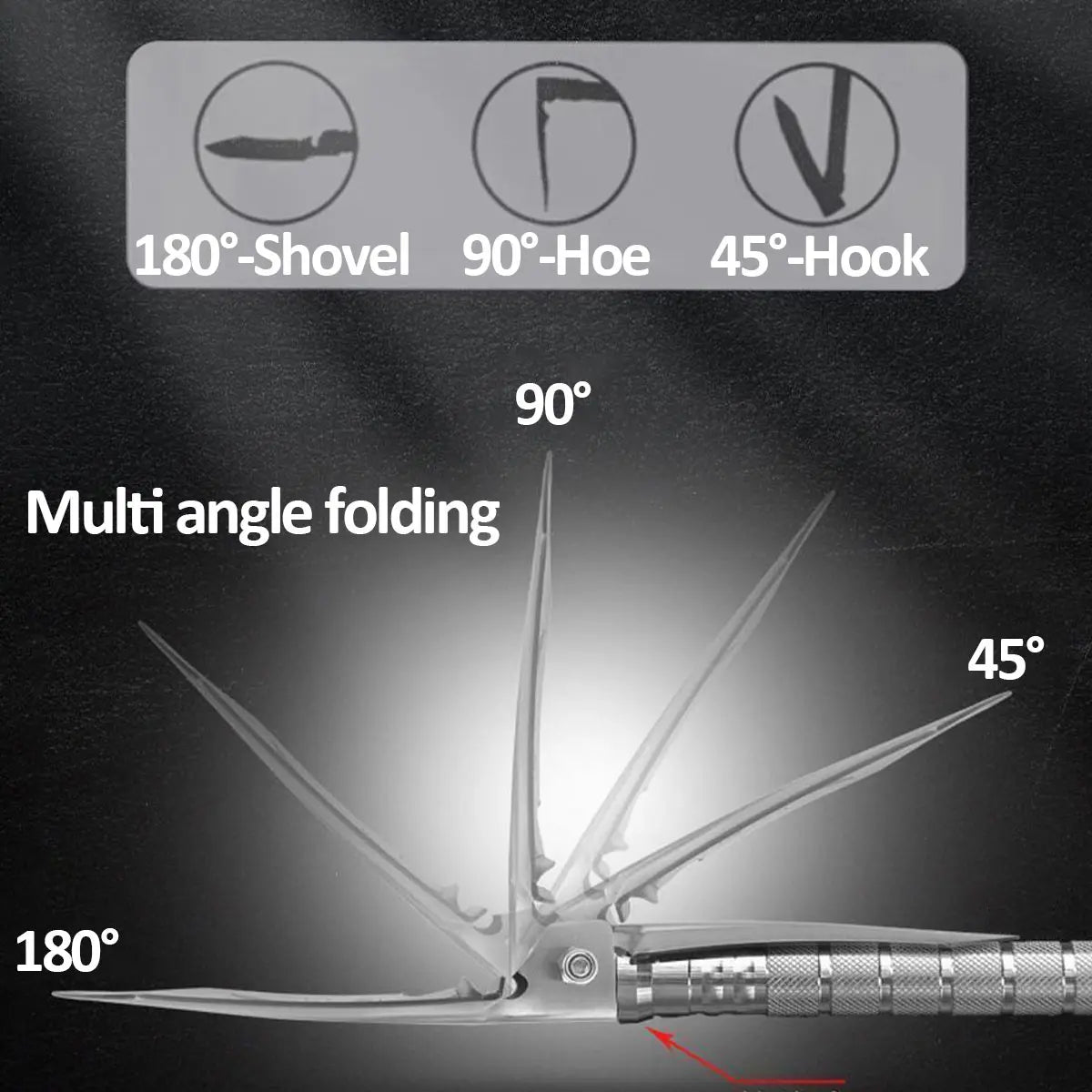 Multi Functional Detachable Foldable Shovel