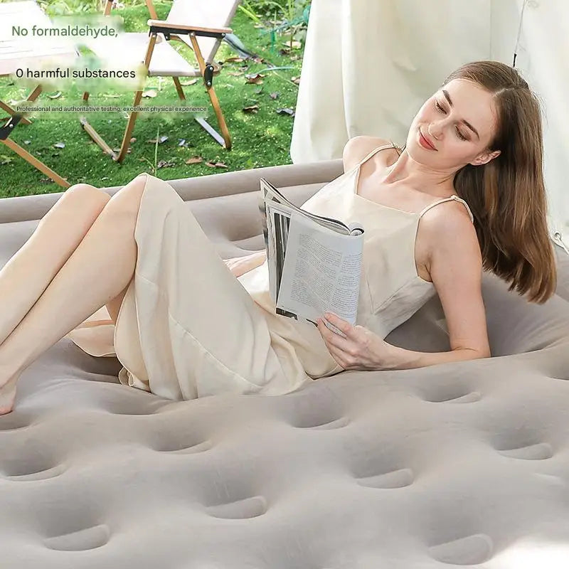 Automatic Inflatable Mattress made of PVC with Built-In Pump