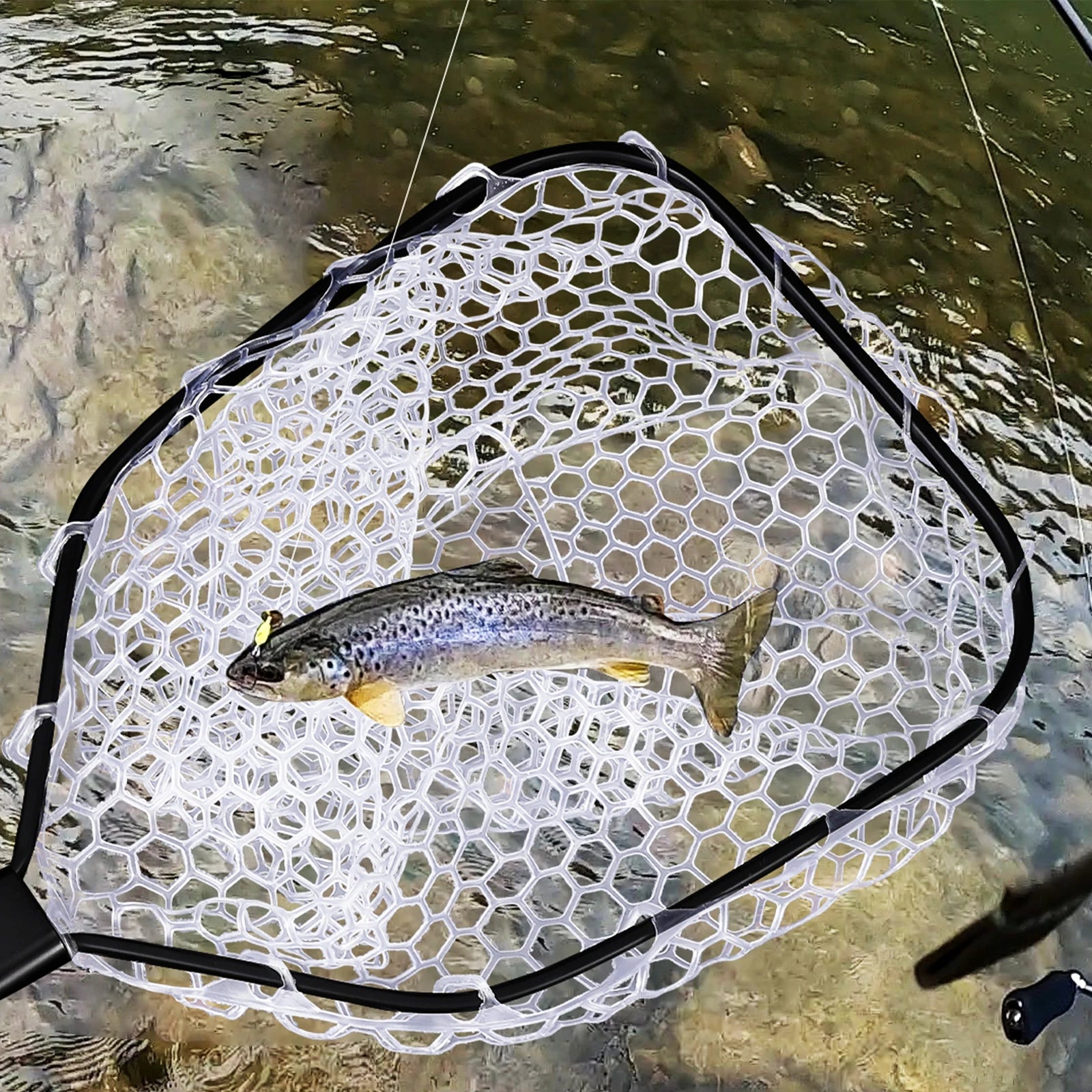 Foldable Fishing Net for Trout and Fly Fishing