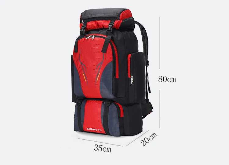 70L High Capacity Hiking And Mountaineering Backpack