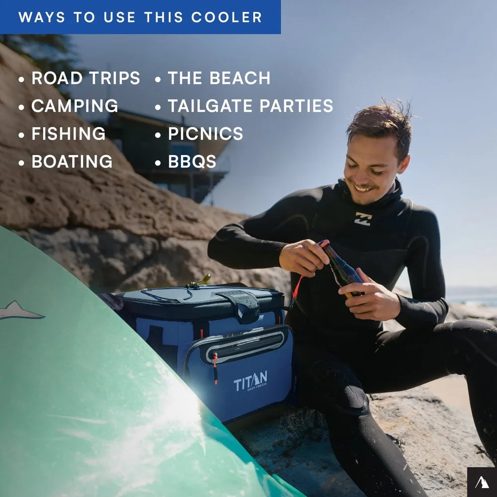30 Can Soft-Sided Zipper less Cooler