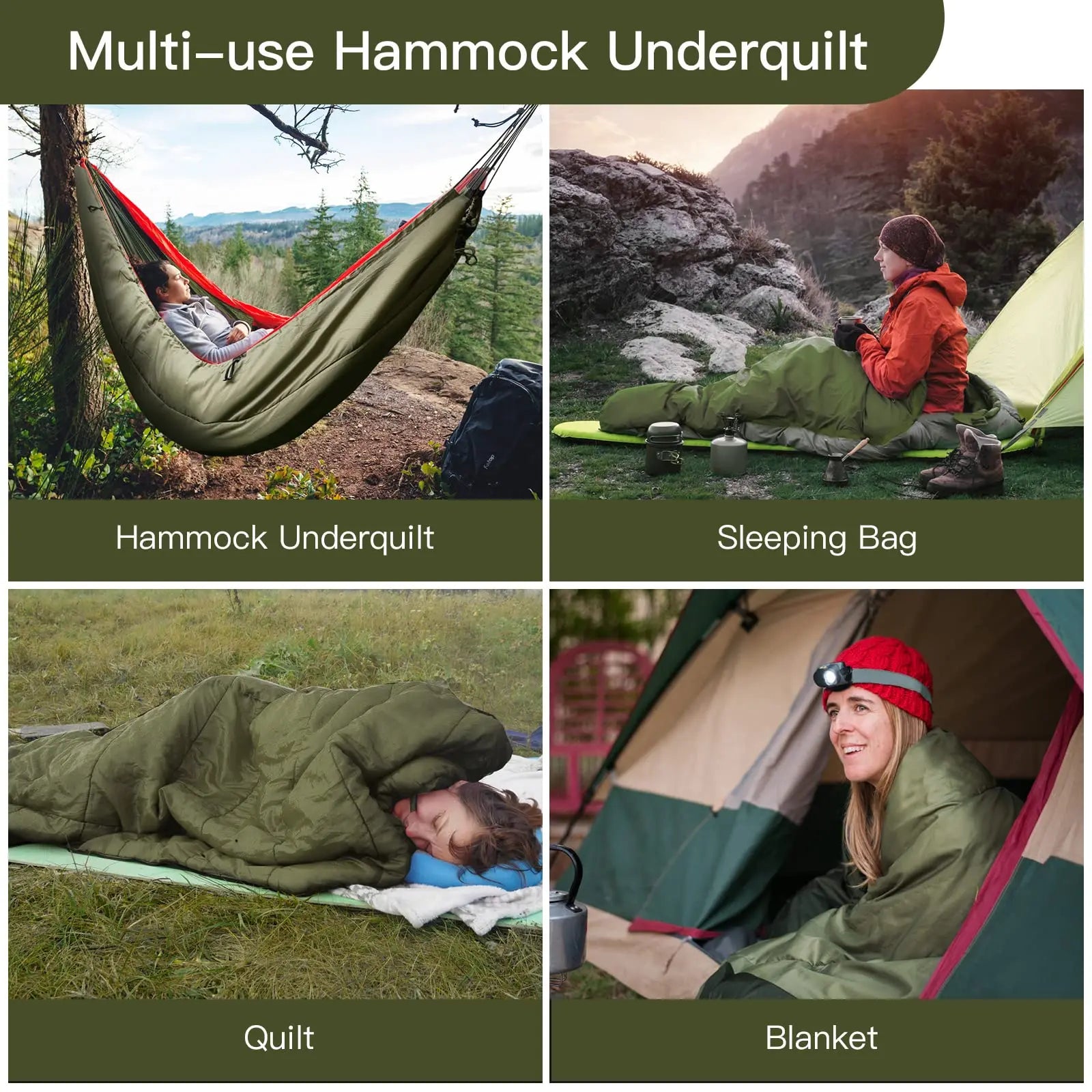Blanket for your hammock with carry bag