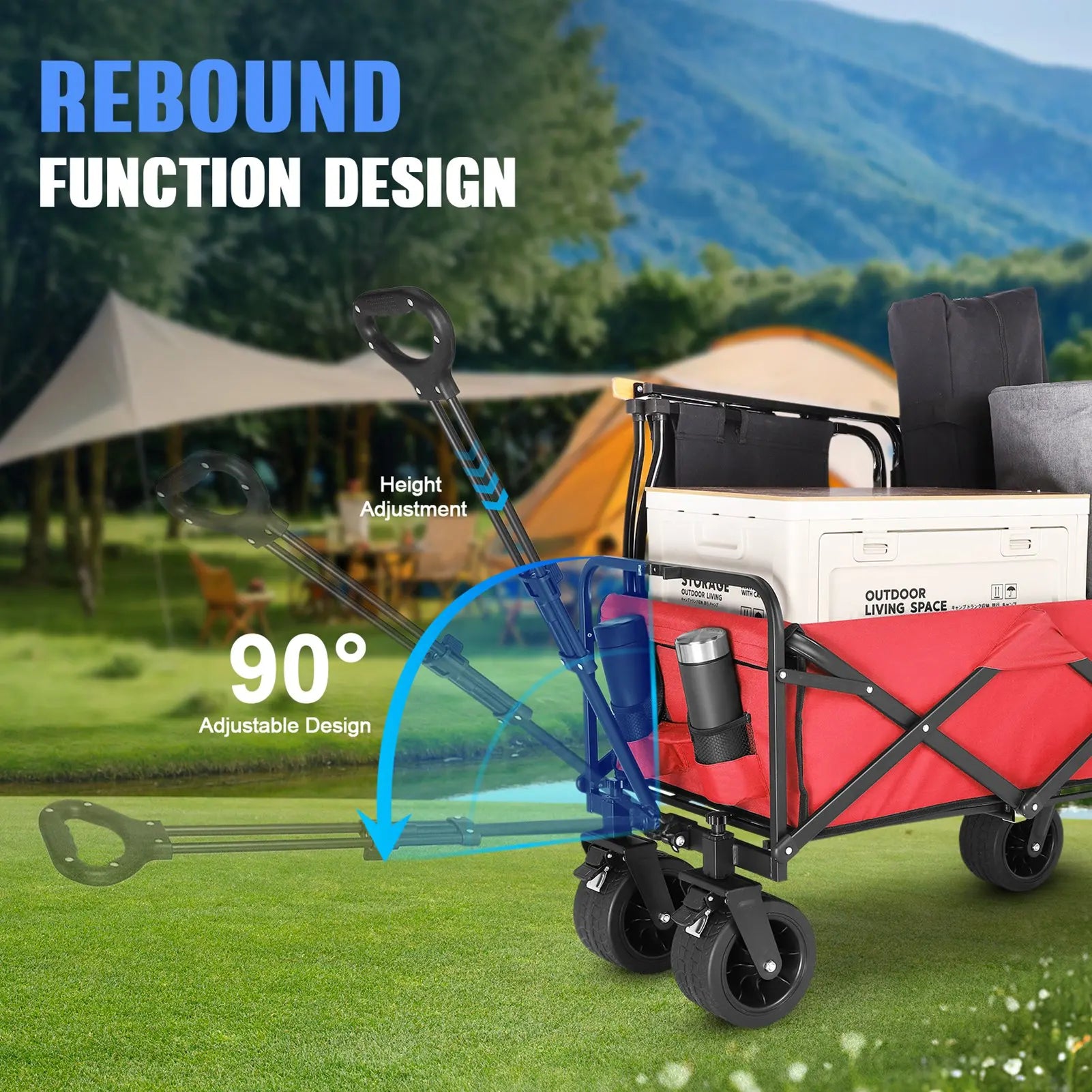 Beach Wagon Foldable All Terrain Cart