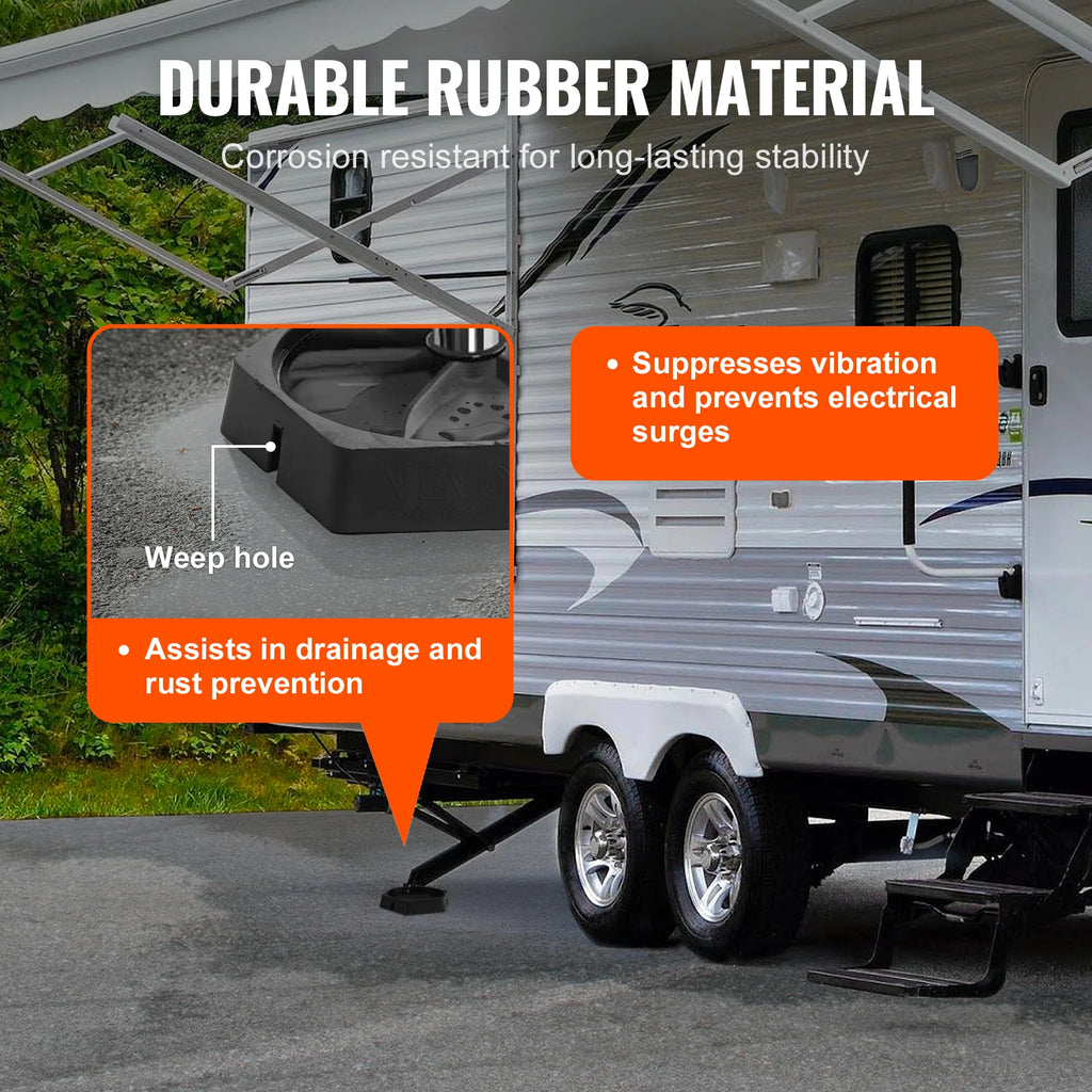 RV Leveling Pads Round Feet