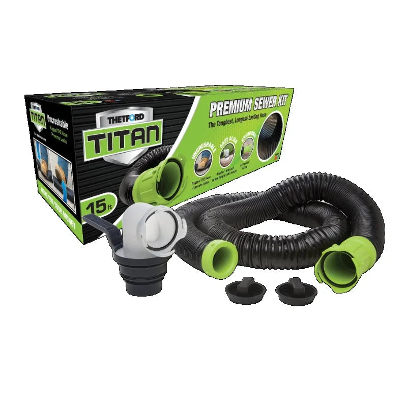 15-Foot Premium RV Sewer Hose Kit