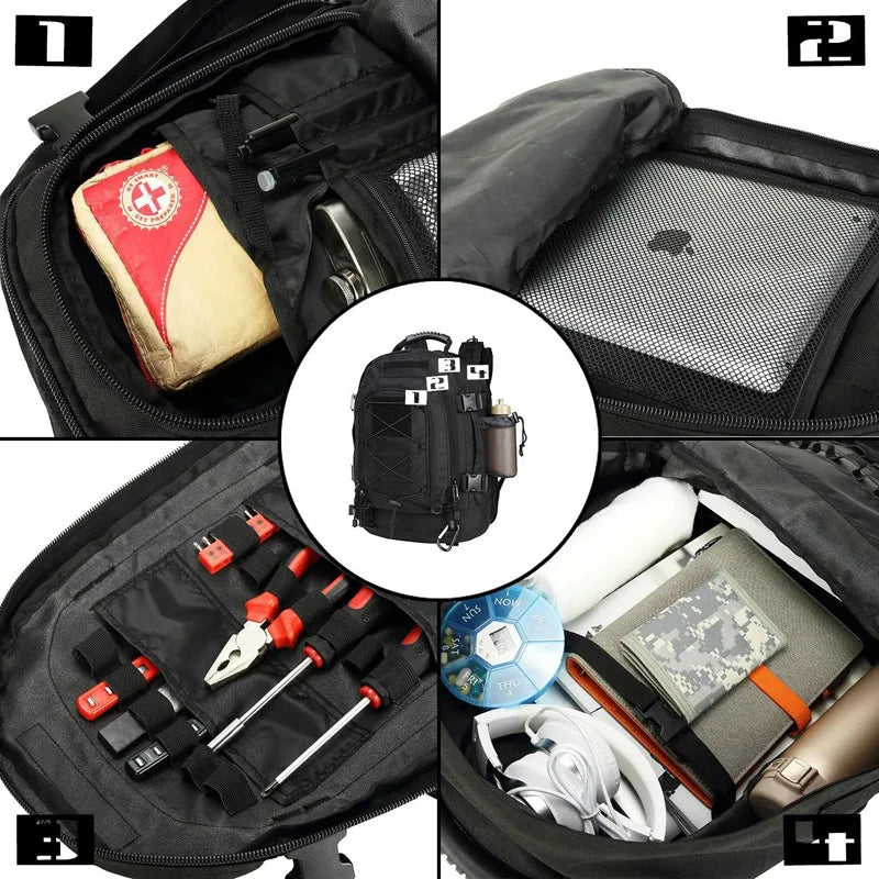 60L Military Style Tactical Backpack