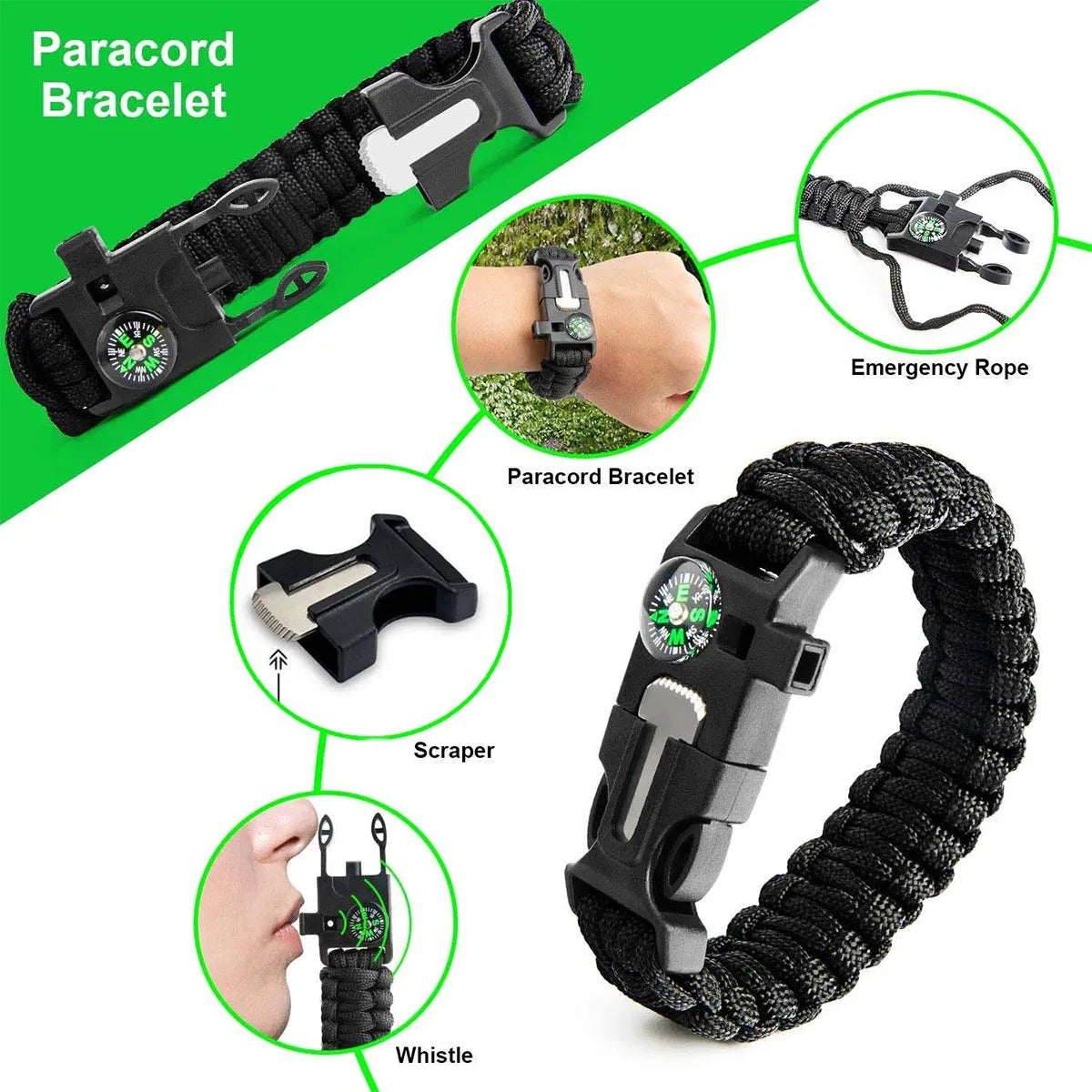 Camping Survival Tool Set and First Aid Kit