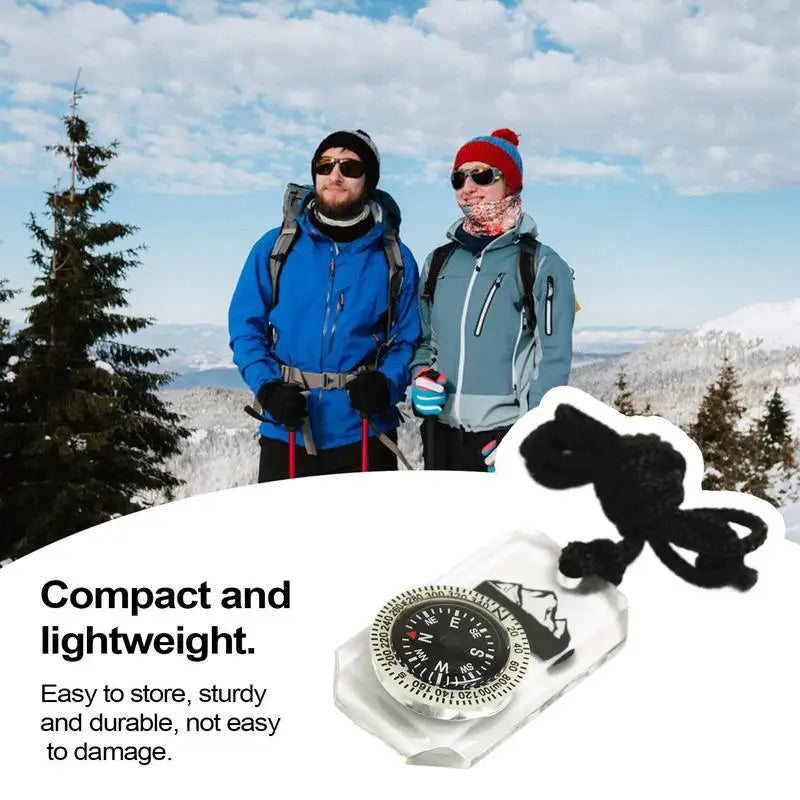 Map Ruler Compass Portable Acrylic Multifunctional