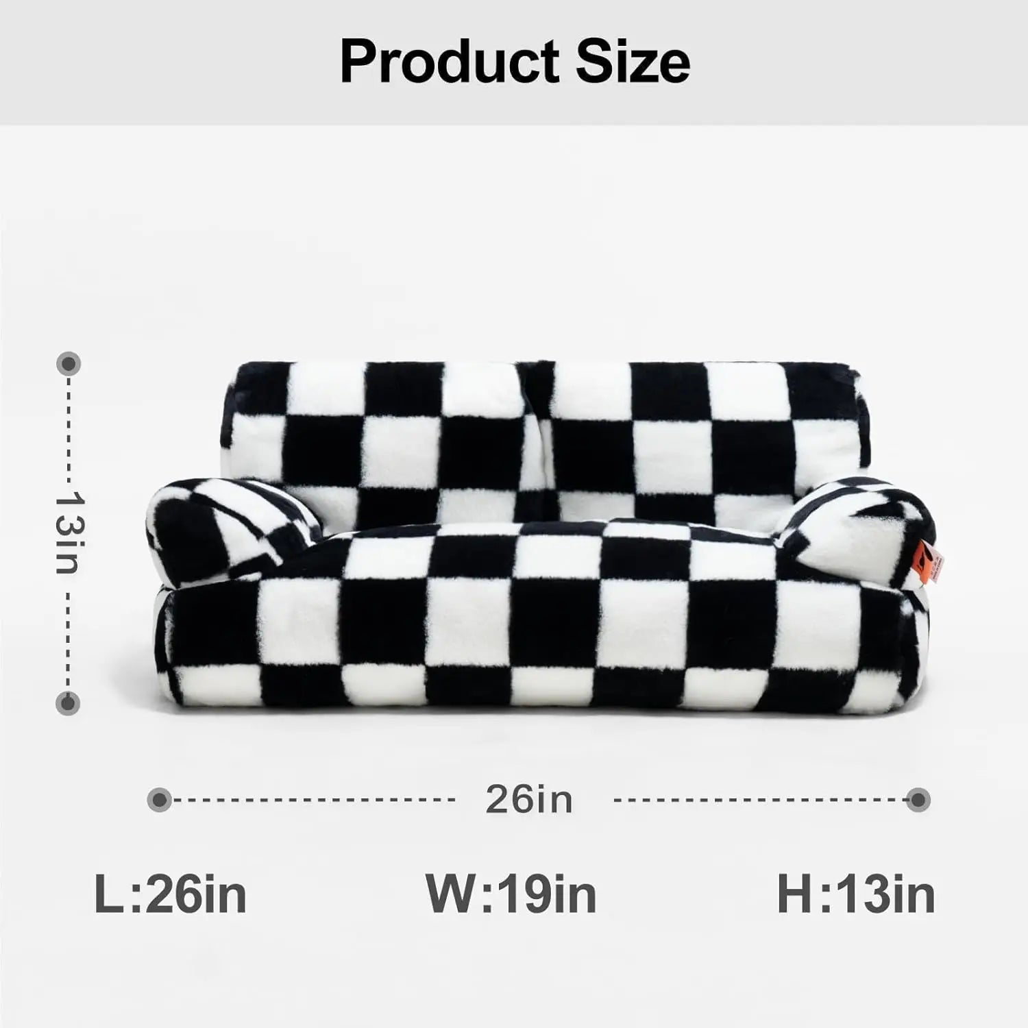 Pet Couch Bed 26×19×13 Inch Washable