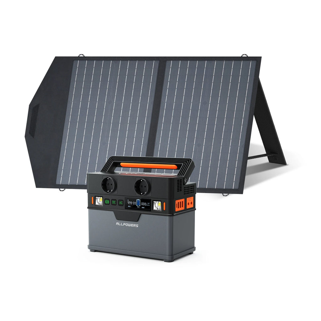 100W Solar Charging Panel and power bank.