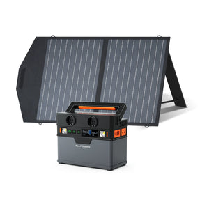 100W Solar Charging Panel and power bank.