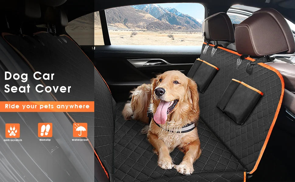 Dog Car Seat Cover 100% Waterproof, Scratch Proof, Nonslip.