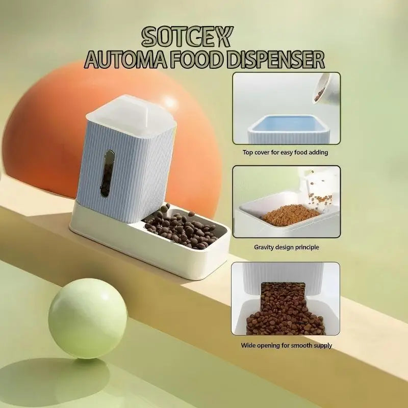 3.5L Large Capacity Automatic Dog Feeder And Water Dispenser