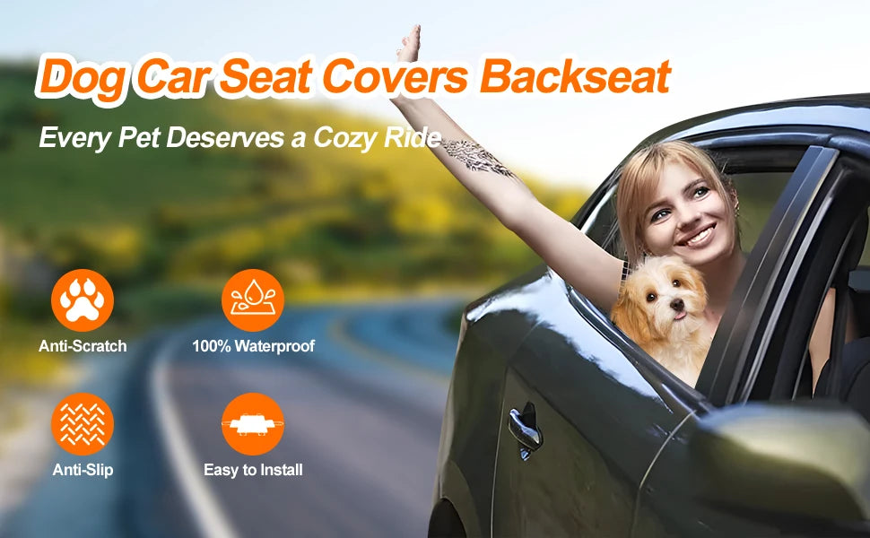 Waterproof Foldable Dog Car Seat cover