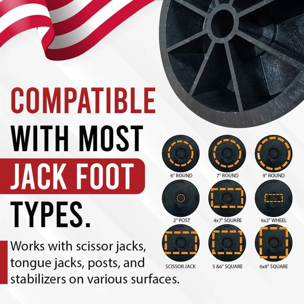 Original USA Made Strongest Trailer Jack Blocks