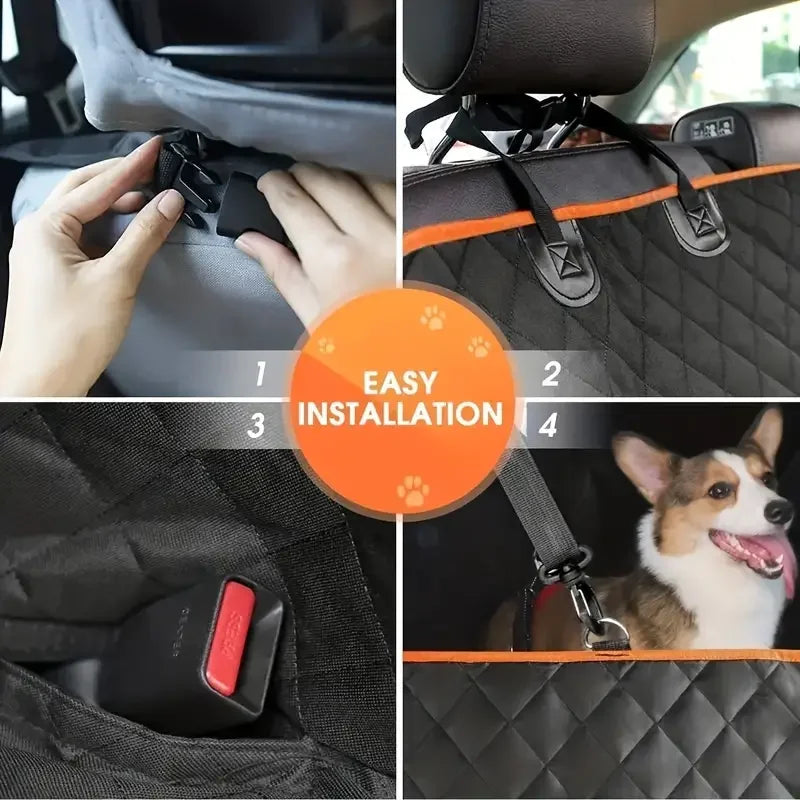 Dog Car Seat Cover 100% Waterproof, Scratch Proof, Nonslip.