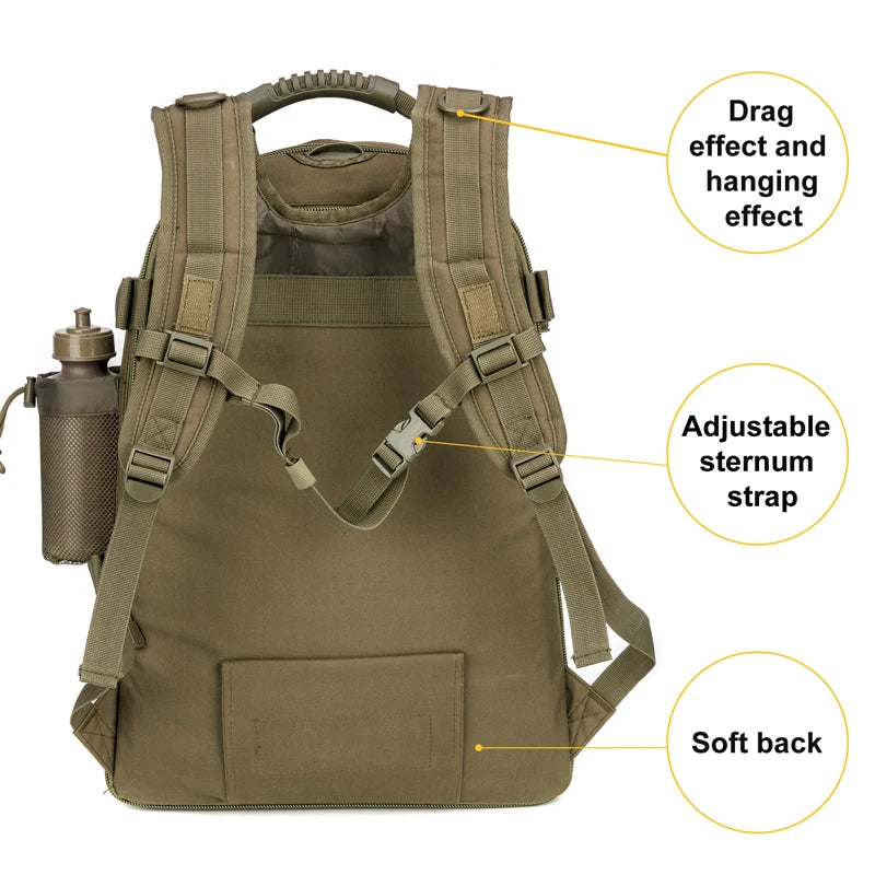 65L Backpack Men's Outdoor Hiking
