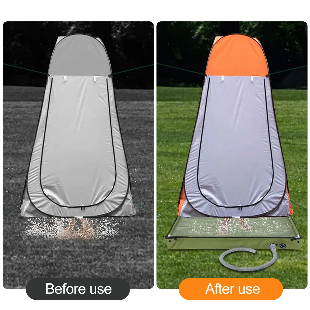 Portable Shower Pan with Drain Hose