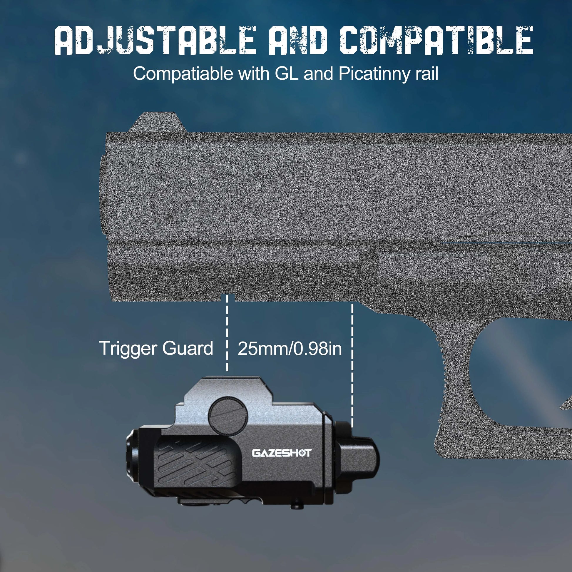 Blue Laser Sight Compatible with Picatinny Rail