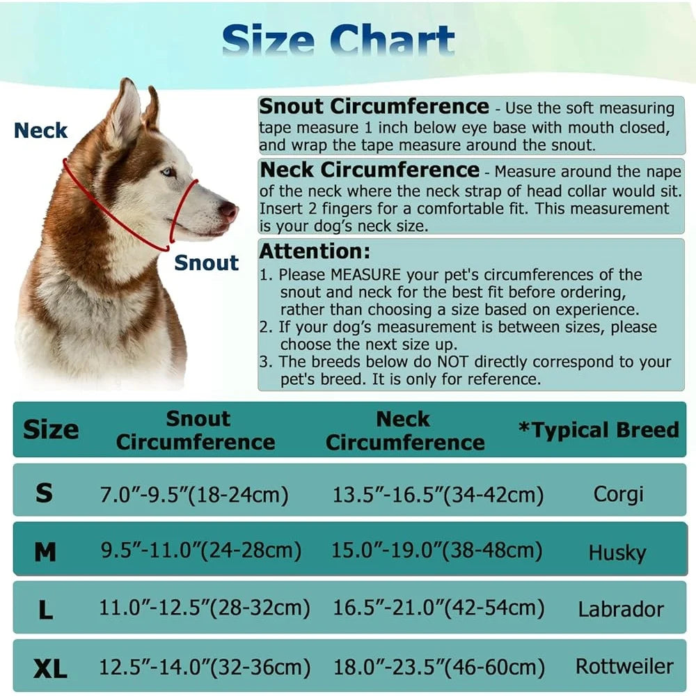 No Pull Gentle Dog Head Halter for Heavy Pullers