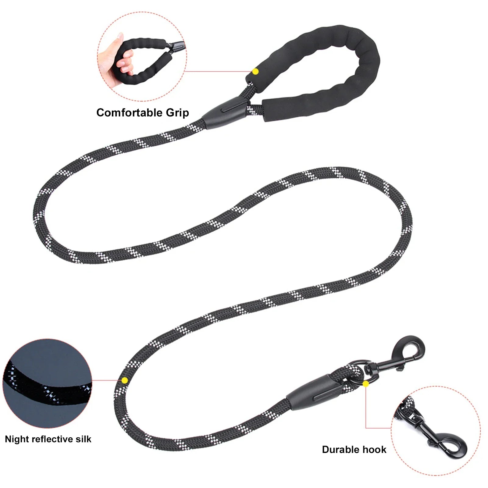 Nylon Reflective Dogs Leash