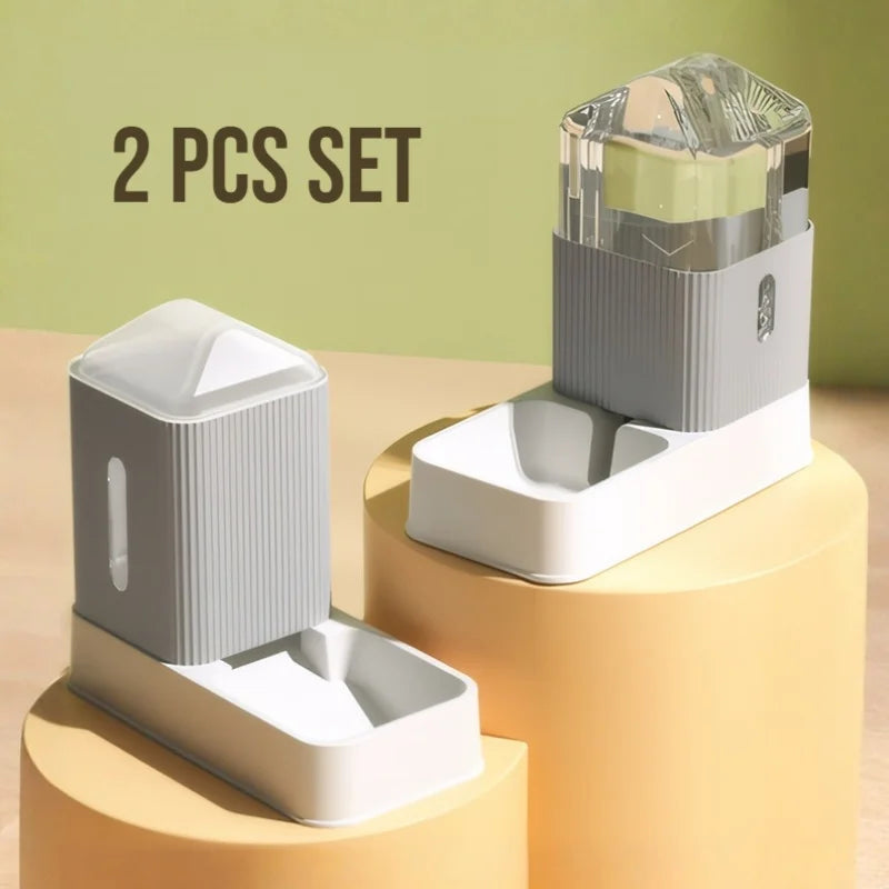 3.5L Large Capacity Automatic Dog Feeder And Water Dispenser