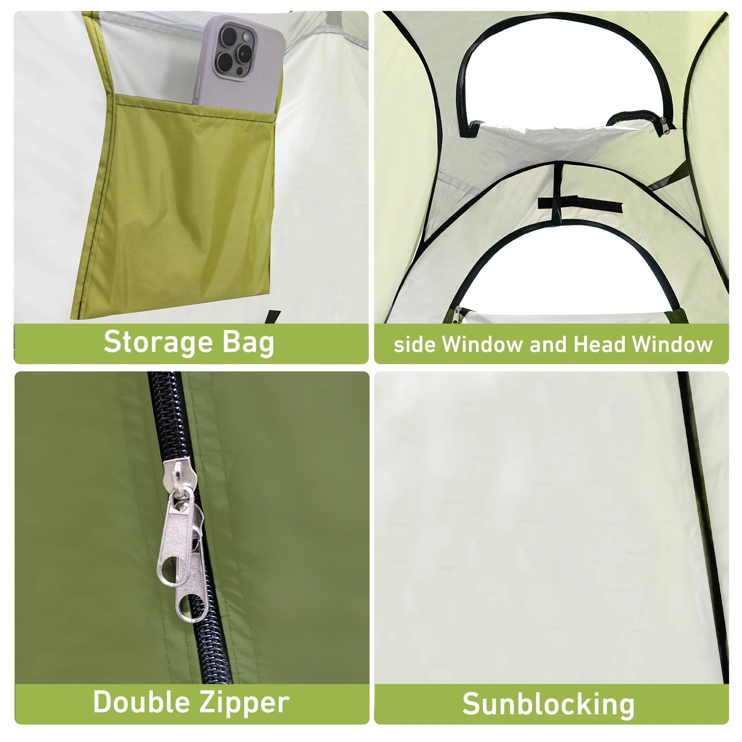 Camping Toilet and Privacy Tent with Large Portable Toilet